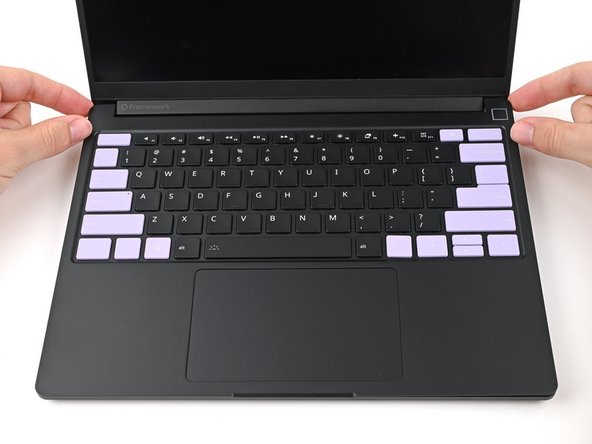 The bottom right corner of the Input Cover won't sit flush with the laptop until you tighten its screws.