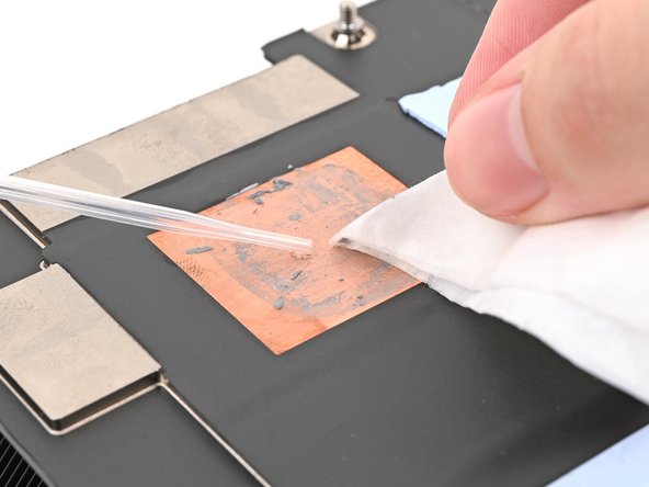 Repeat the cleaning procedure on the heatsink.