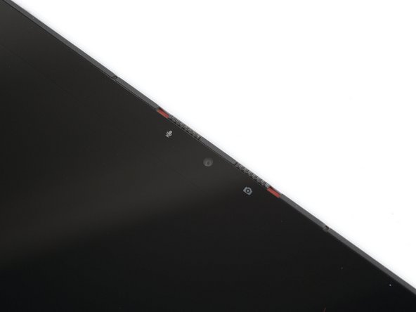 The top edge shouldn't have any gaps when the display's in place.