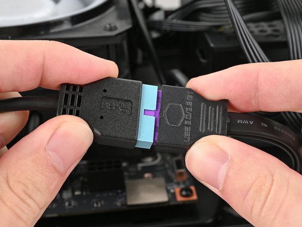 If your case comes with a USB 3.0 20-pin connector, use an adapter to connect it to the other USB Type-E 20-pin socket.