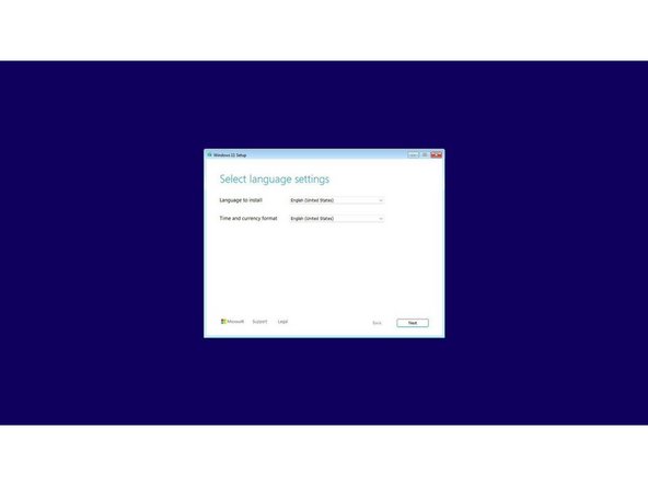 Select the appropriate locale options from the drop down menus on the first screen, click Next, and then click &quot;Install Now&quot; on the next screen.