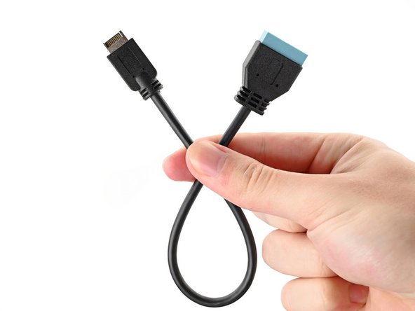 If your case comes with a USB 3.0 20-pin connector, use an adapter to connect it to the other USB Type-E 20-pin socket.