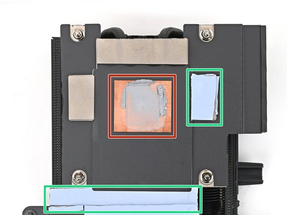 One thin, grey pad covering the back of the APU