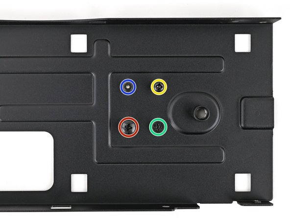 Four screws labeled "6.0 mm fastener with a 7.3 mm diameter 2.3 mm thick"