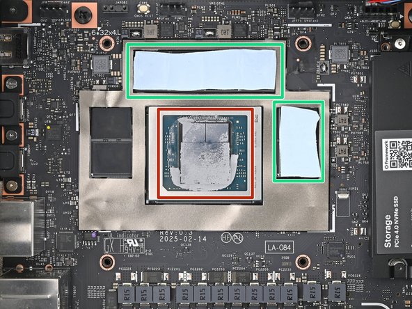 There are two types of thermal pads in the Desktop: