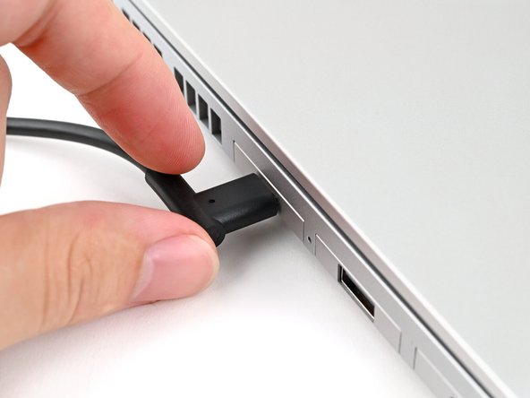 Your Framework Laptop ships in shipping mode, where the battery is disabled until you plug the laptop in for the first time.