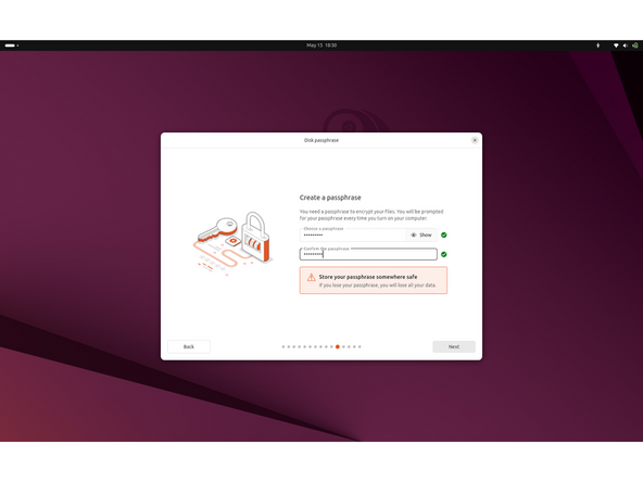 This is optional, but will prevent the data from being viewed without the LUKS passphrase.