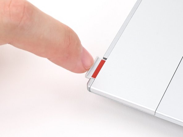 The latch will show red if it's unlocked.