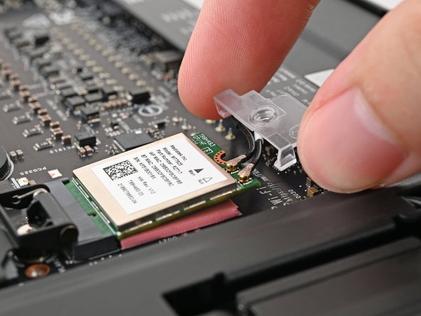 Use your fingers to slide the Wi-Fi module cover straight on the bottom of the module.