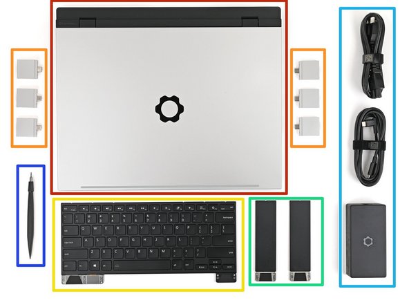 Unbox your Framework Laptop and make sure you've received the following items: