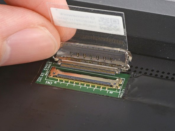 Slide the connector straight out of its socket to disconnect it.