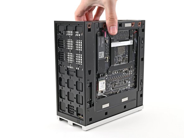 Lift the Desktop so it stands upright on your work surface.