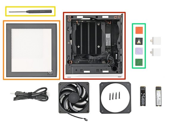 Unbox your Framework Desktop and make sure you've received the following items:
