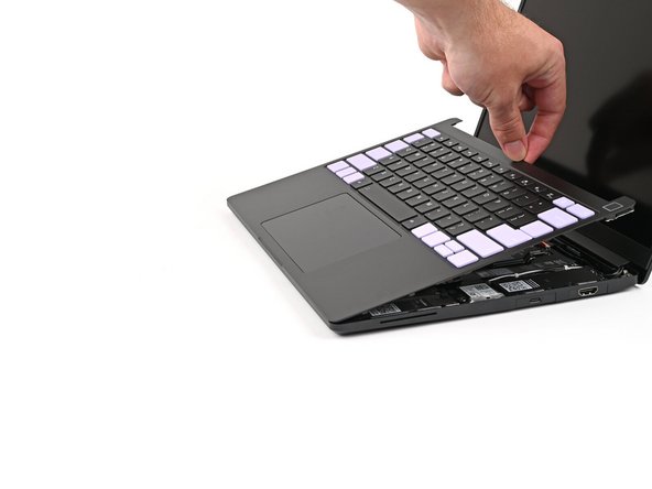 Flip the top of the Input Cover so the Keyboard is facing down.