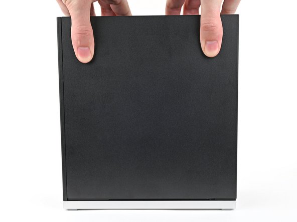 There should be a small gap between the bottom of the Right Panel and the silver base.