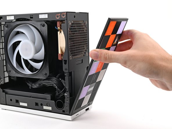 Press the Front Panel flat to the chassis and let it align to the magnets.