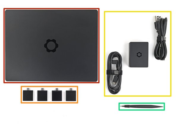 Unbox your Framework Laptop and make sure you've received the following items: