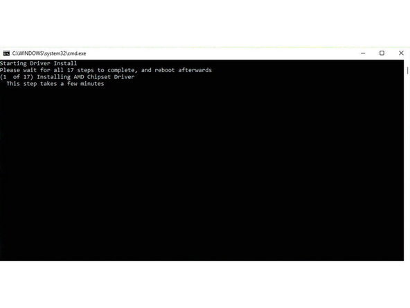 First, download the Driver Bundle for your Framework Laptop from here.  If you haven't connected to a network yet, you'll need to download this on another system and then copy it over using a USB Flash Drive.