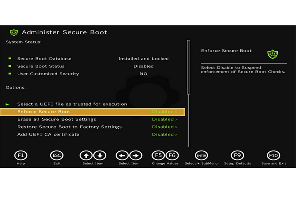 Power on, then tap F2 rapidly at the Framework splash screen