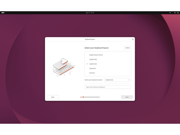 Accessibility:  Adjust Seeing, Hearing, Typing, Pointing and clicking, or Zoom settings if needed. All accessibility options can be changed later in the Settings app. Click Next when done.