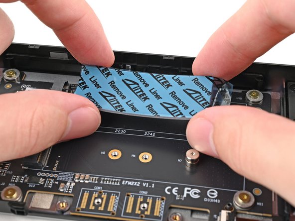 Place the thermal pad over its spot on the adapter.