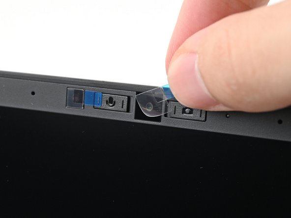 If there are any plastic liners covering the webcam and microphone, remove them.