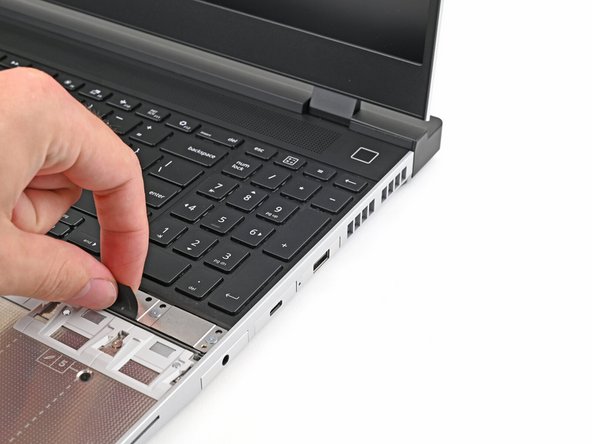 The next three steps show how to remove the Numpad, Spacers, and the Keyboard.