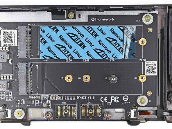 The next six steps will show how to install a 2280 SSD. If you're installing anything smaller, skip to this step.