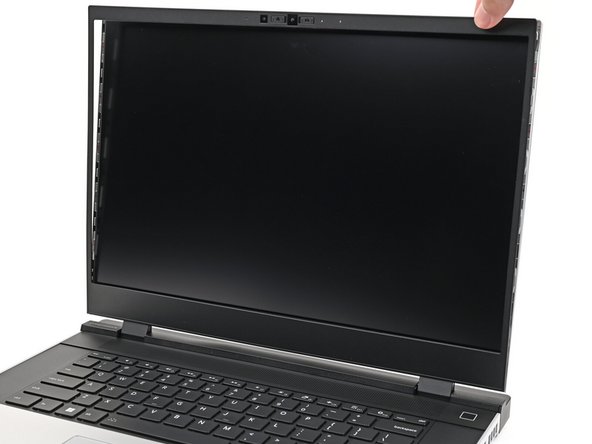 The bezel should &quot;snap&quot; into place. If it doesn't, realign it and make sure it sits flush with the display.