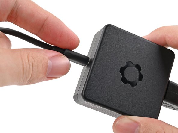 Plug the USB-C Cable into the Power Adapter.