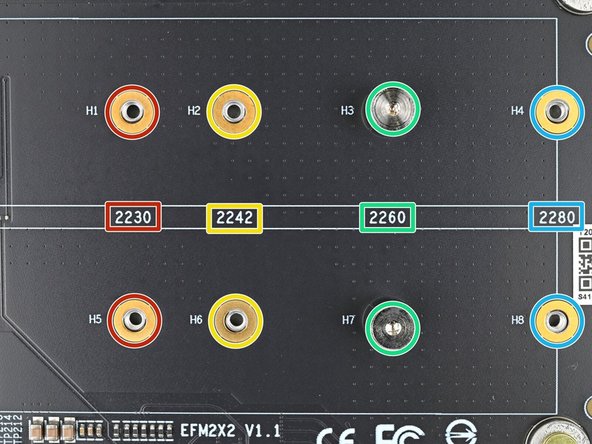 Depending on the size of your SSD, you may need to change the screw position and cut down the included thermal pad to fit the SSD.