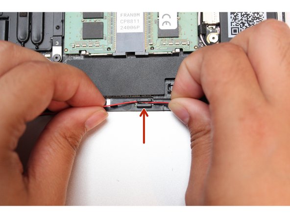 Carefully lift the wires out of the wire routers and very gently pull the wires down so that they are free.