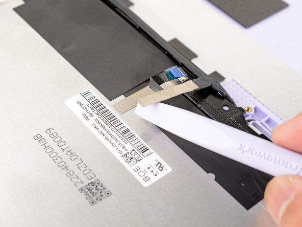 Keep this tape clean and intact during your repair. You'll use it to attach the cable during reassembly.