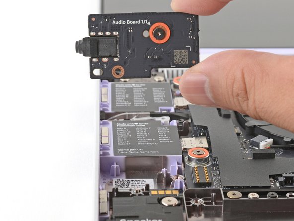 Remove the Audio Board.