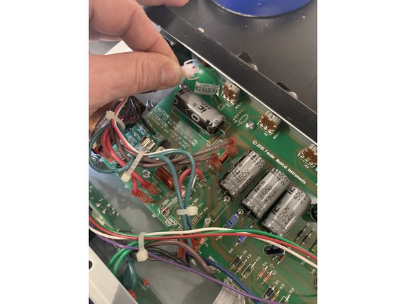 As you remove each lead mark the wire with masking tape and a Sharpie so you will know where to plug it back in when you are putting the amp back together. I write the terminal number on the lead.