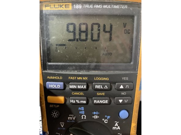 Using your multimeter set to DC measure the voltage between the positive side of  C29  to ground. If the voltage is  higher than 10VDC you need to drain the charge that's still in the caps