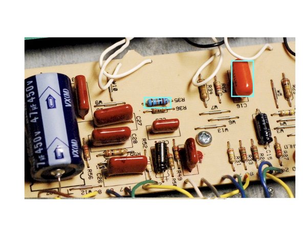 Remove R23, R11, R26, R35( empty), and C16