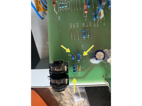 Remove R20, R18, and C8