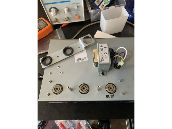 Remove the two screws holding the tube guard and remove the tube guard and set it aside.