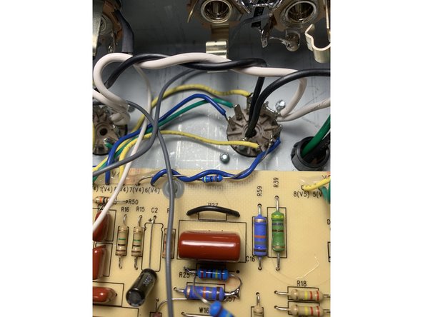 Also couple one lead of the 56K resistor to the right side of R57 as well with the other lead of the 56k resistor going to the bottom hole of R17