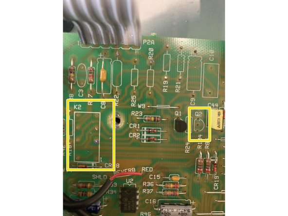 Remove Transistor Q2 and Relay K2