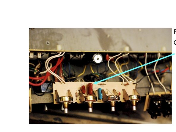 Replace the tone stack caps at C2, C3, C4 and C7 C8 C9 on the PCB’s for each channel control.