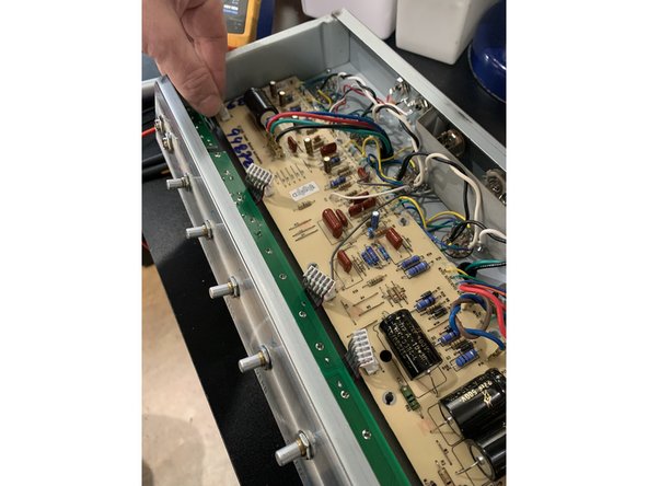 Disconnect the bias pot from the bottom side of the chassis