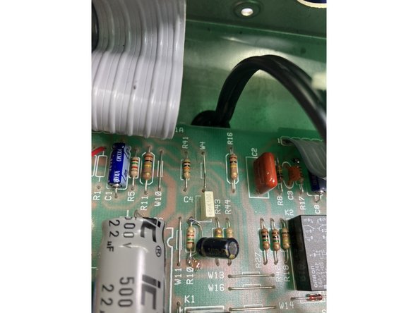 Remove the jumper from the top of W4 to R17. Do not cut R17.