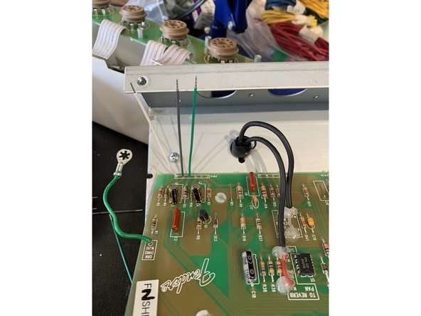 DO NOT REUSE THE RIBBON CABLE! We provide instructions for replacing it and for the tube board to work on a USA Blues Jr you'll be wiring connections between the main PCB and tube PCB differently.