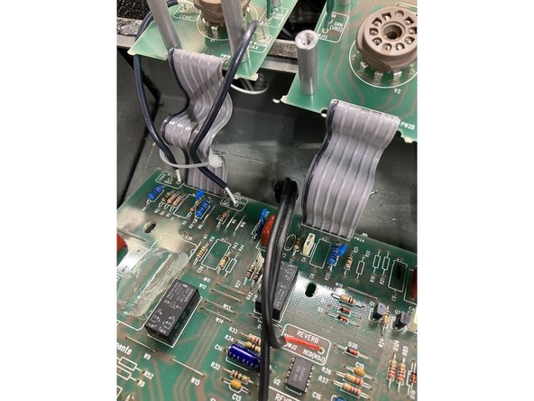 Install 1/2W 100k metal film resistors with 470pf MLCC cap in parallel in R11, R16 and R22