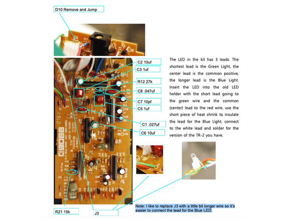 Installing Pedal Mods Boss TR-2 Mod Kit - fromelelectronics