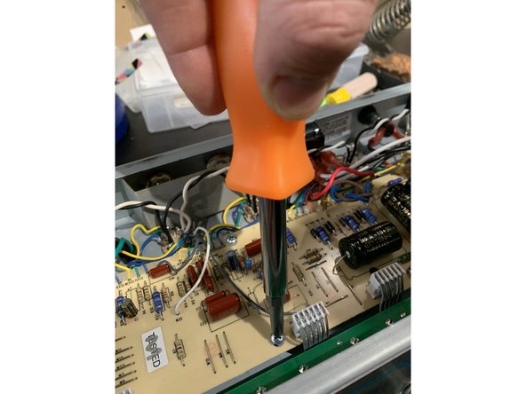 Unplug the power  and output transformer's leads by pulling  firmly with steady pressure while gently rocking the lead terminal from side to side. As you remove each  lead tag the wire with the number off the terminal connection  it was removed from. You can  either  use  masking  tape and a Sharpie or I just mark the terminal number on the lead