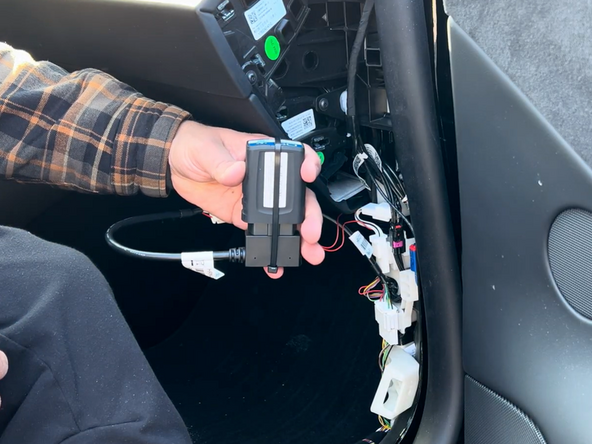 Secure the connection with a cable tie, and trim any excess.