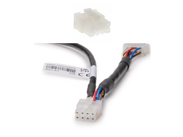 Connect HRN-CCCAAPX white male connector to the in-cab controller.